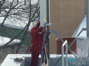 Монтаж секторной антенны Монтаж секторной антенны