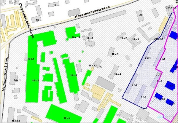 Здания Водоприбора на историко-культурном опорном плане Москвы (http://old.dkn.mos.ru/base-plan)